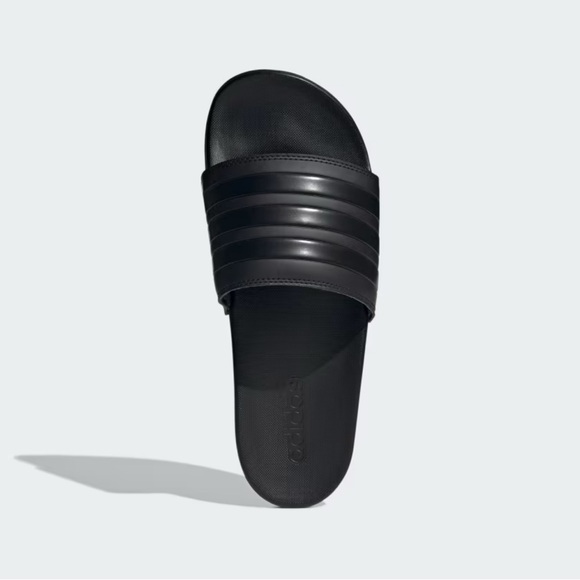 Adidas Adilette Comfort Black Slides - size 8 - Picture 4 of 7